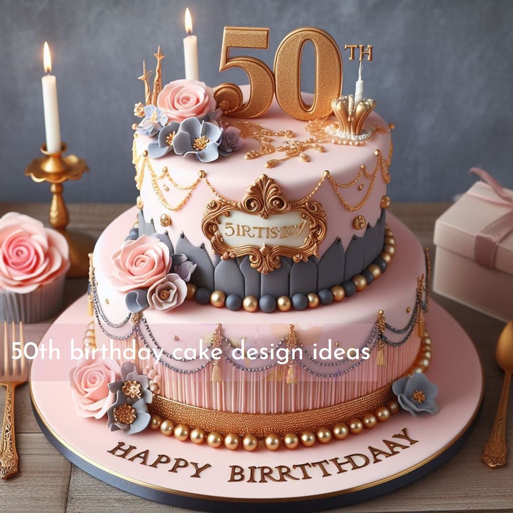 50th Birthday Cake Design Ideas